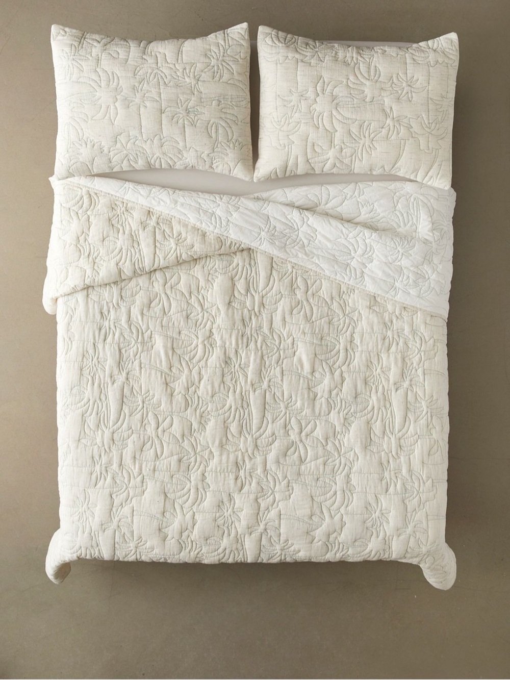 Urban Outfitters Palms Quilt & Shams